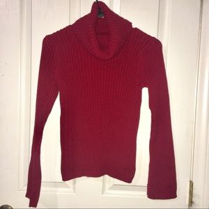🍂OLD NAVY | RED RIBBED TURTLENECK L 🍂